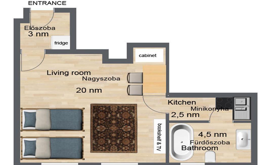 Home Away Apartment Budapešť Pokoj fotografie